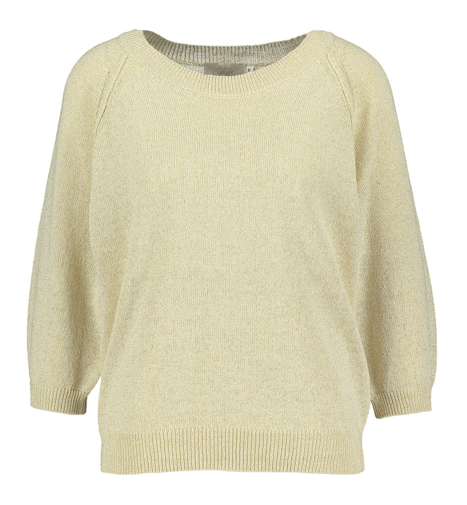 Pull doré au crochet Signe Nature