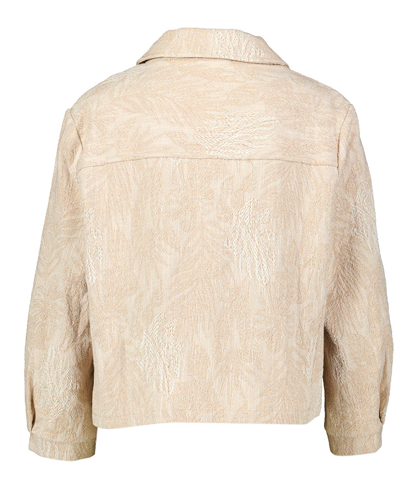 Beige jasjse met bruine knopen Signe Nature