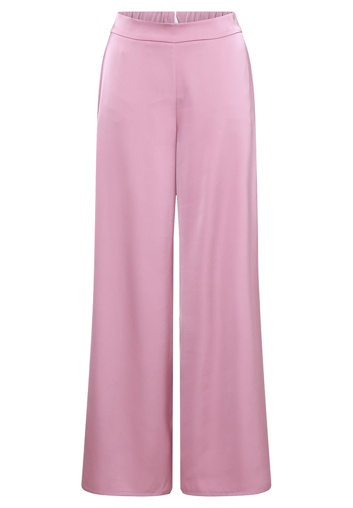 Vieux pantalon rose brillant ample Vera Mont