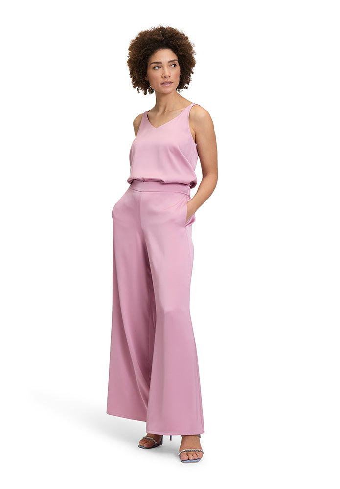 Vieux pantalon rose brillant ample Vera Mont