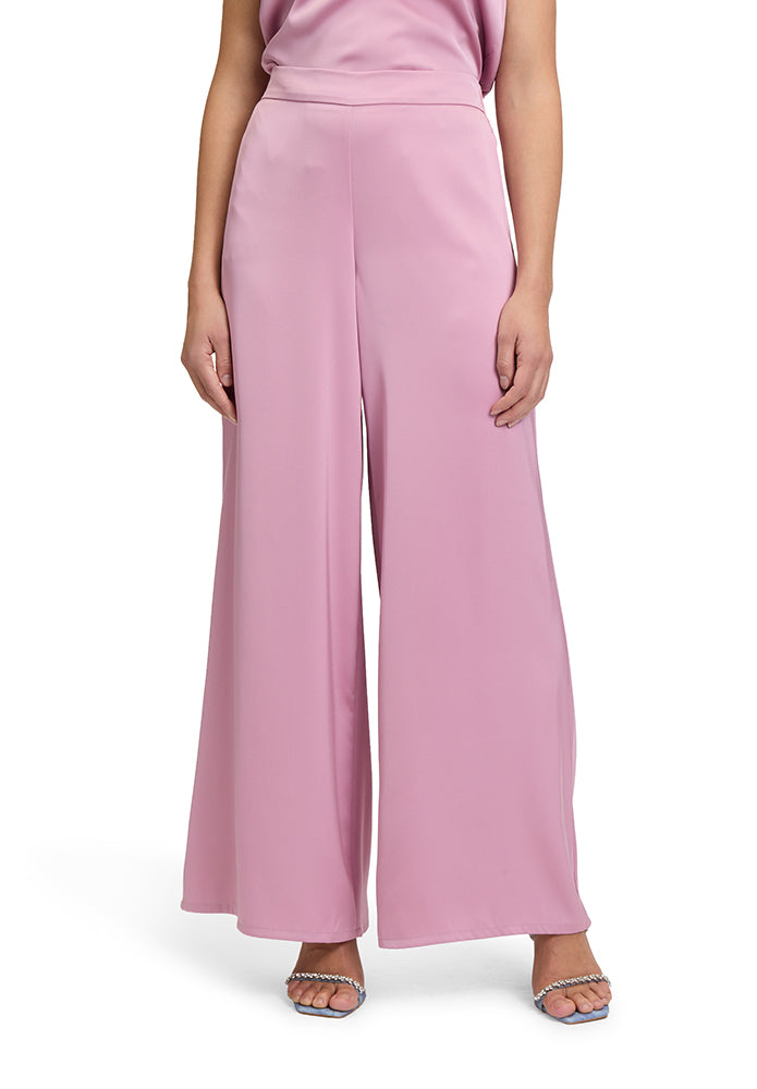 Vieux pantalon rose brillant ample Vera Mont