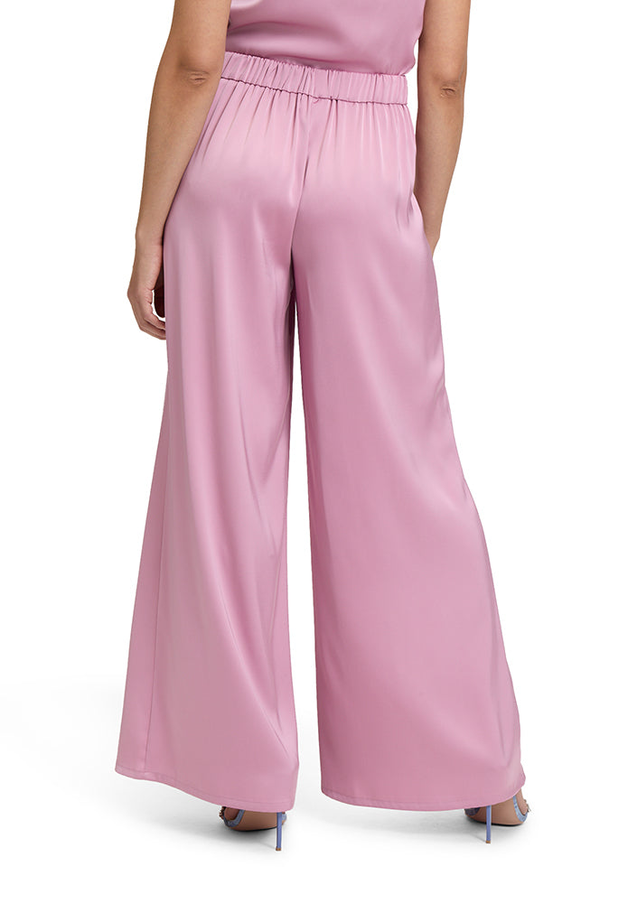 Vieux pantalon rose brillant ample Vera Mont