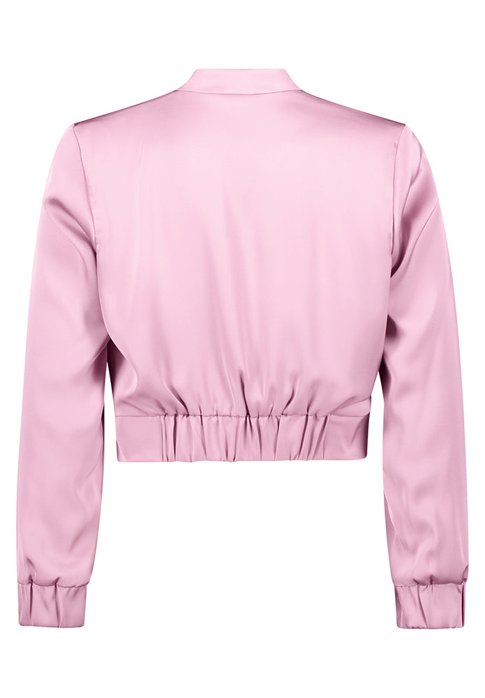 Vieux cardigan court rose brillant Vera Mont