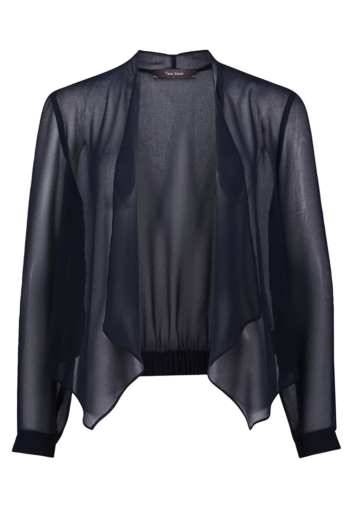 Blauwe bolero met mouwen Vera Mont