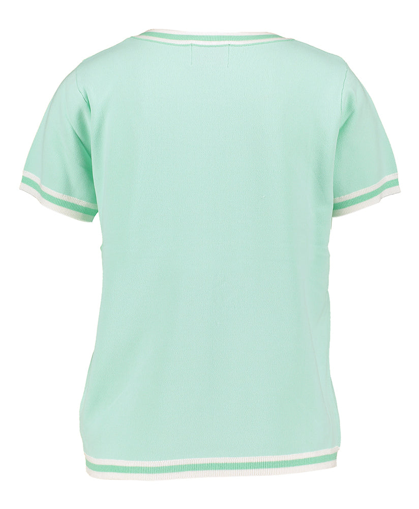 Groene cardigan en top in 2-delig set Leo & Ugo