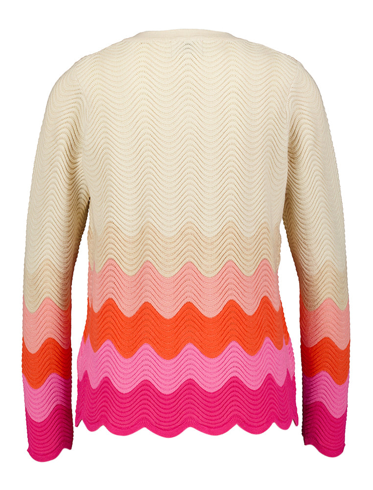 Gilet multicolore à rayures colorées Leo & Ugo