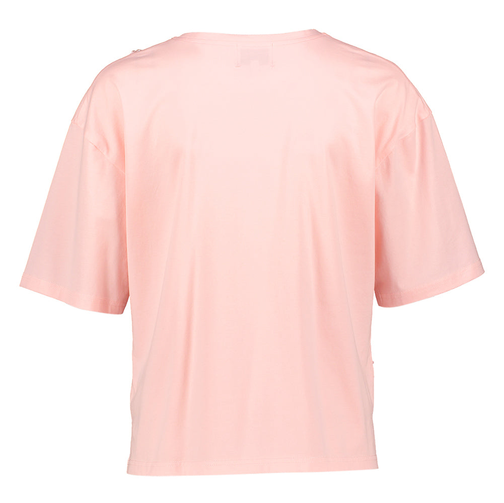 Roze t-shirt met pailetten Tea Leo & Ugo