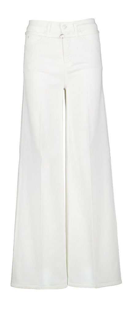 Witte wide leg jeans met riem Sventy Belt Raphaello
