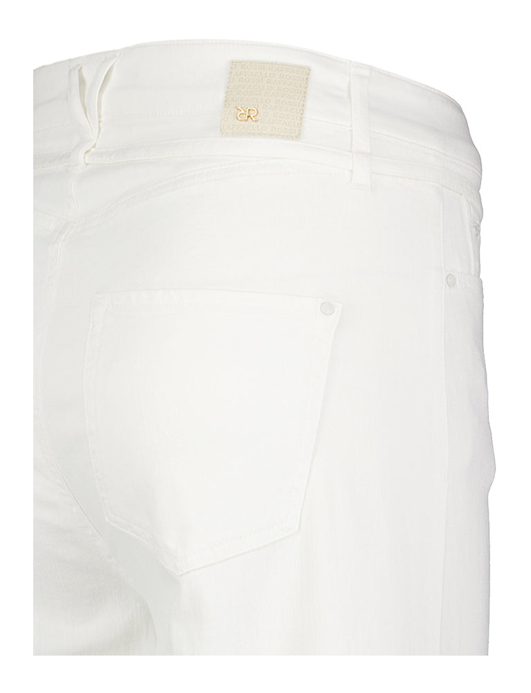Witte wide leg jeans met riem Sventy Belt Raphaello