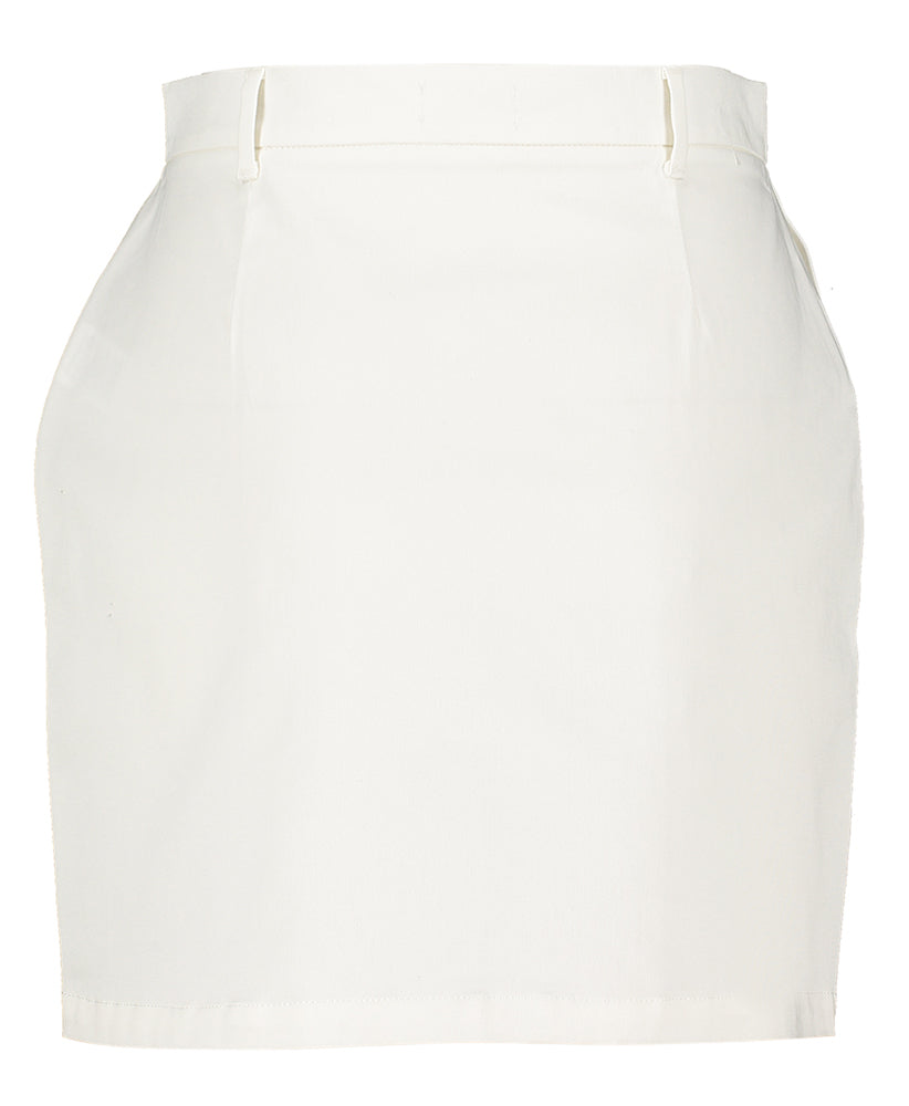 Wit kort rokje met knopen Sunday Indee