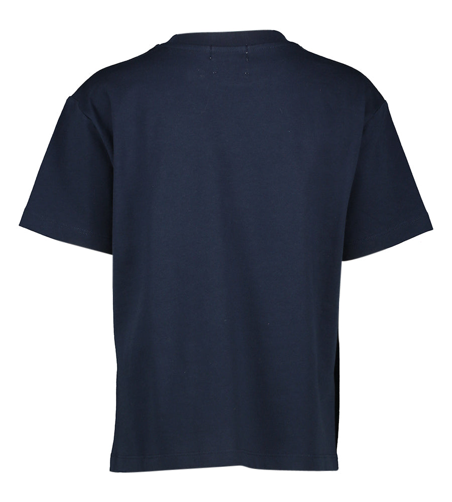 T-shirt bleu foncé avec logo Sienna Indee