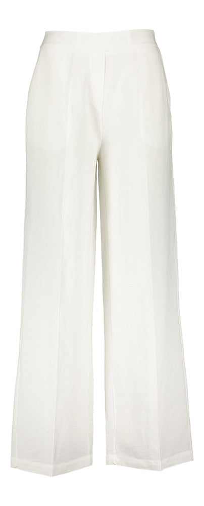 Pantalon fluide écru avec doublure en lin Sicilia Indee
