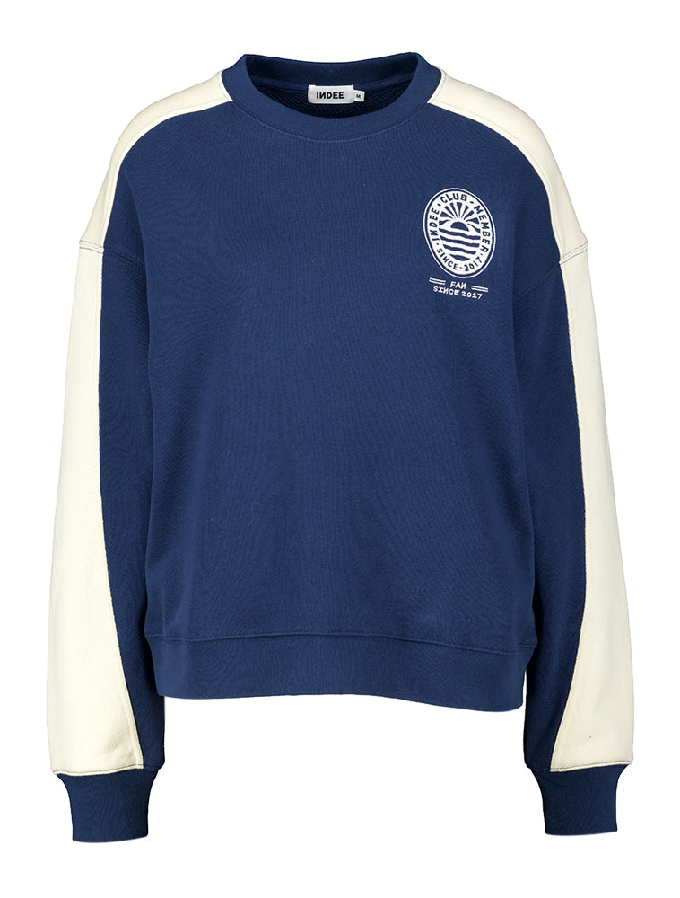 Pull bleu foncé Sirocco Indee