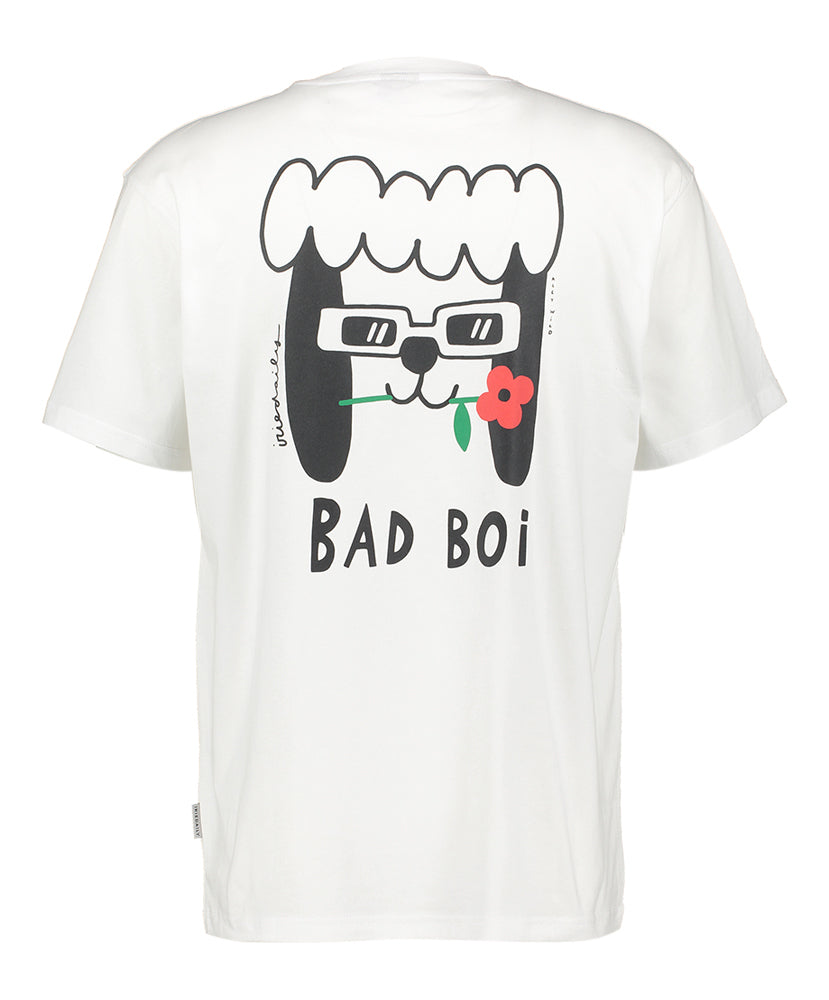 T-shirt blanc avec logo Iriedaily