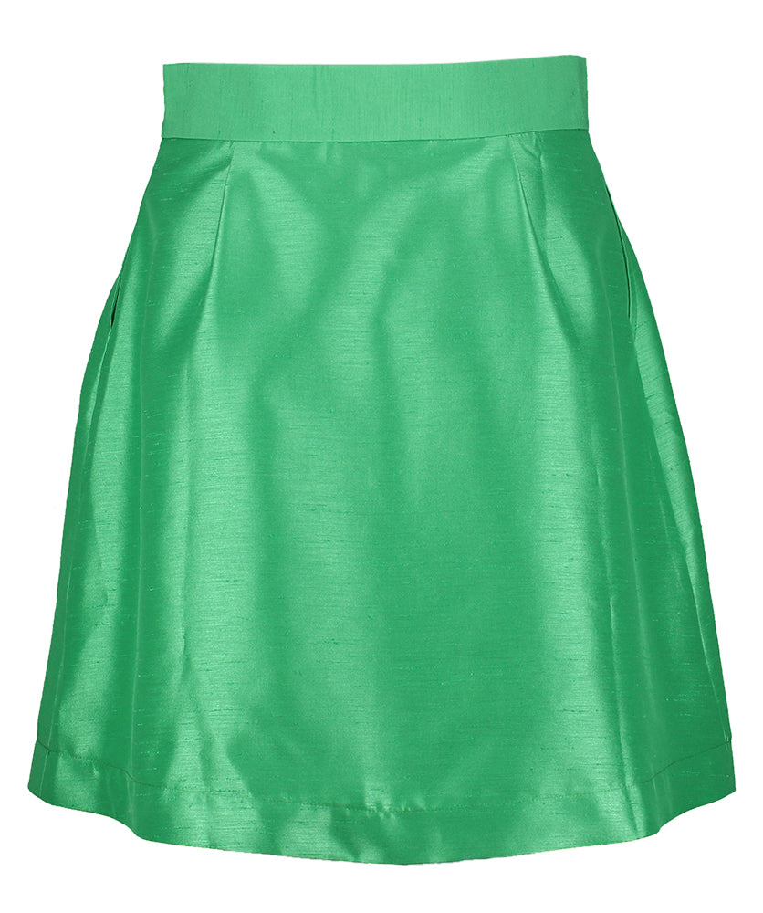 jupe courte verte élégante Lalotti