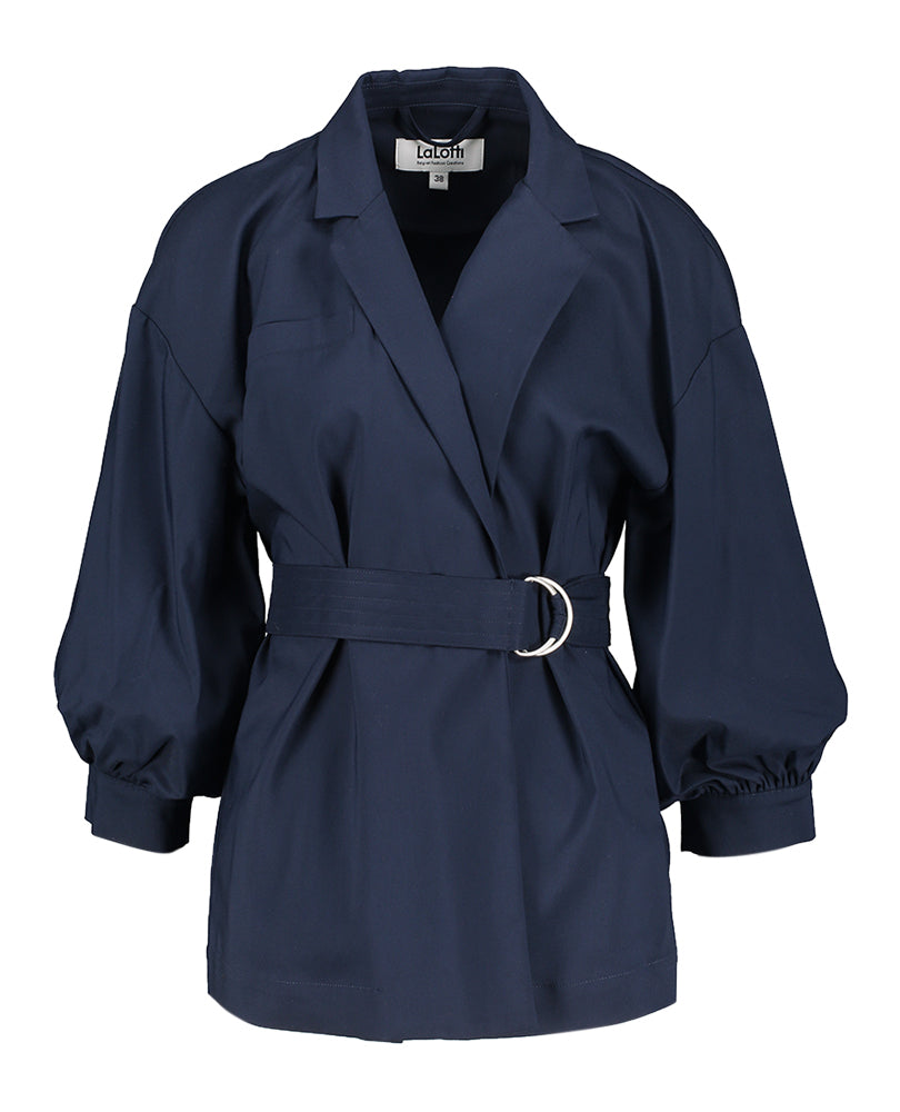Veste/chemisier bleu foncé Holly Lalotti