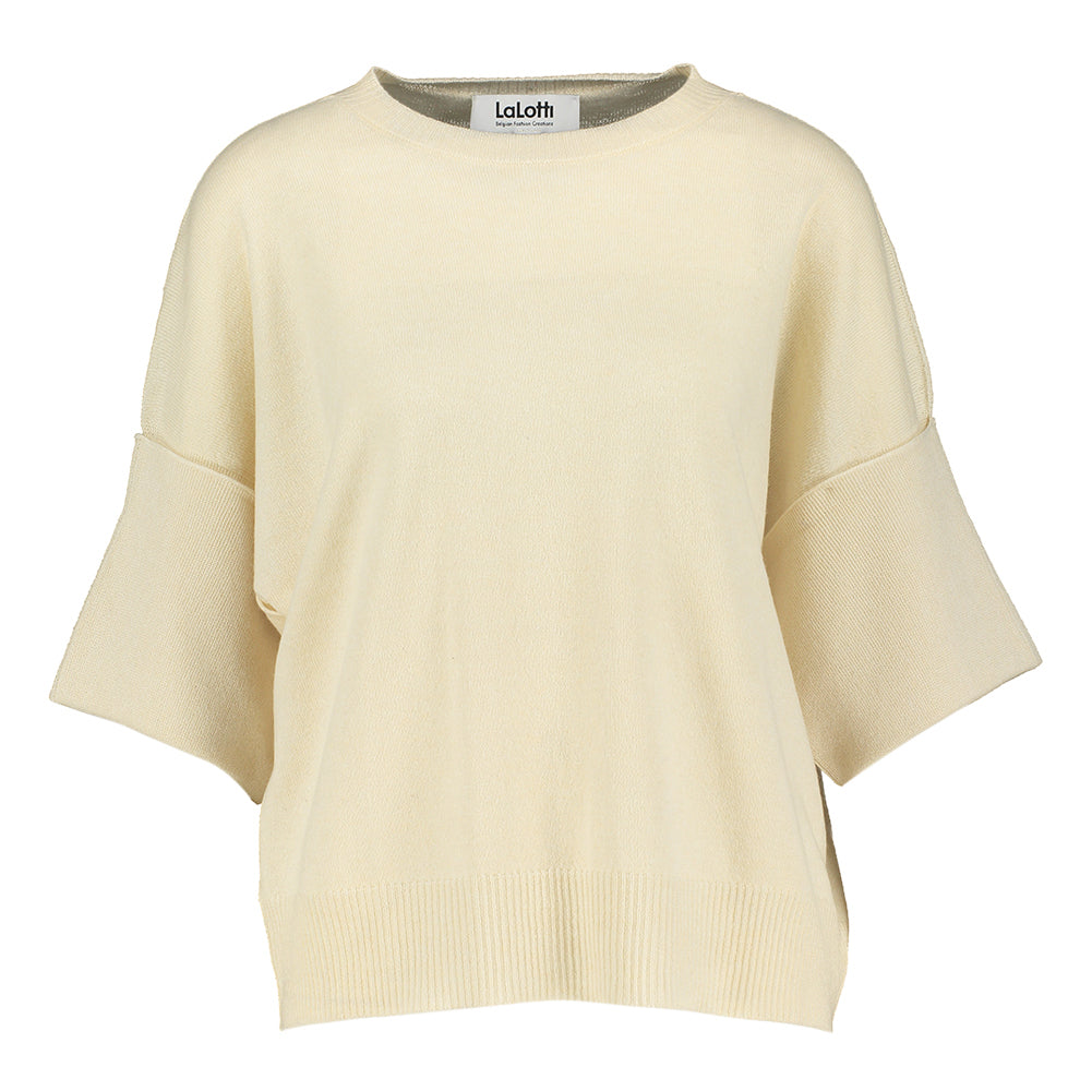 Beige trui in merino Ziya Lalotti