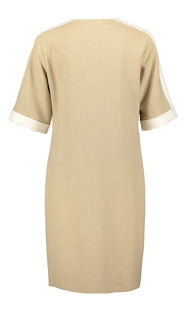 Beige geklede jurk Marie Mero