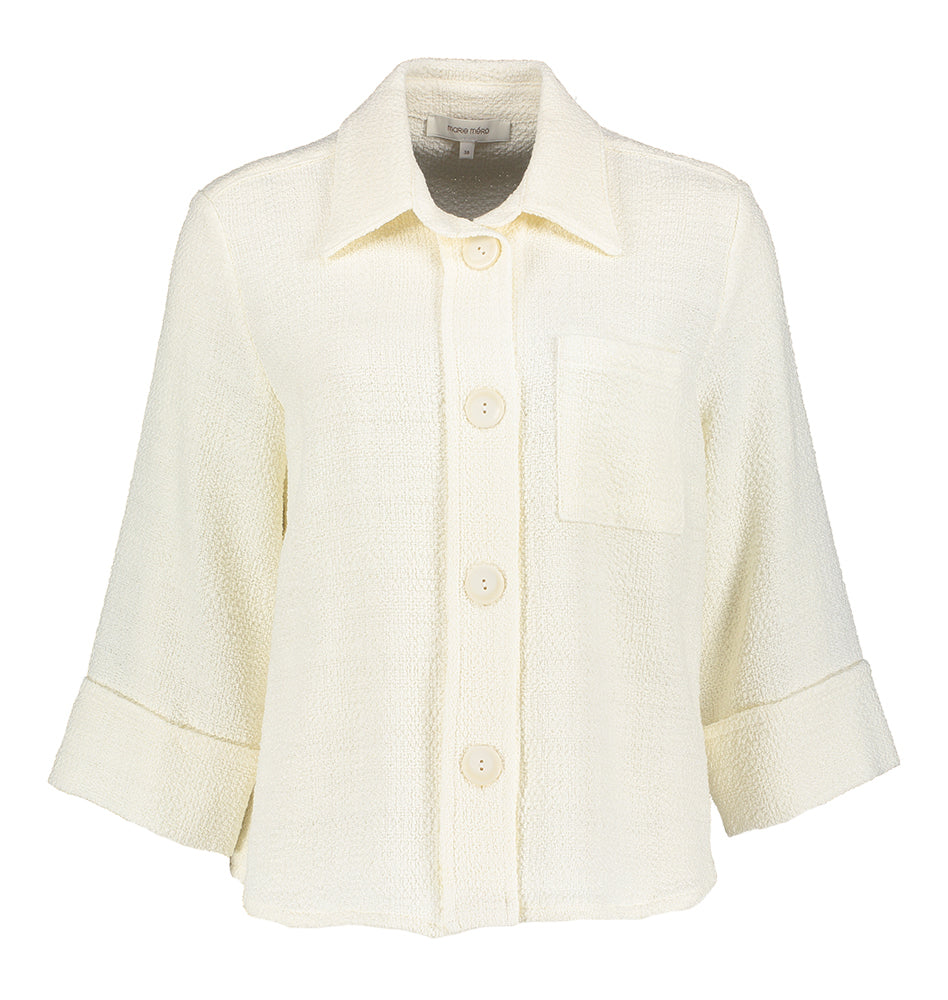 Chemisier écru à gros boutons Marie Méro