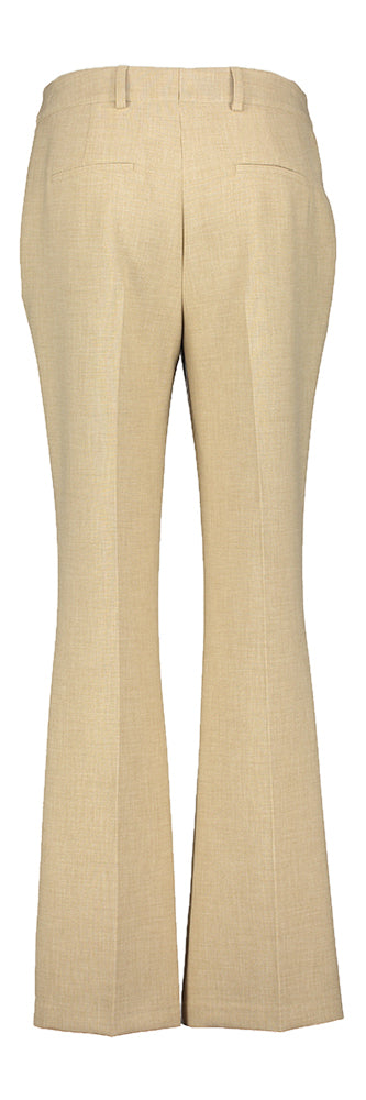 Beige geklede broek met plooi Marie Mero