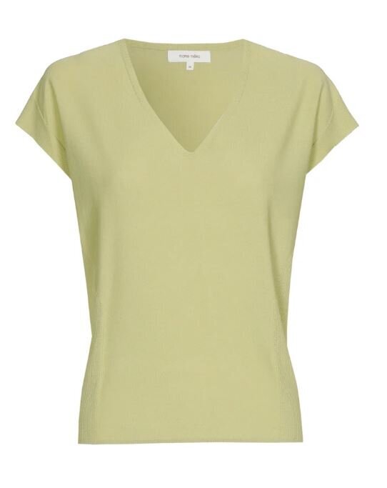 Pull olive à col en V Marie Méro