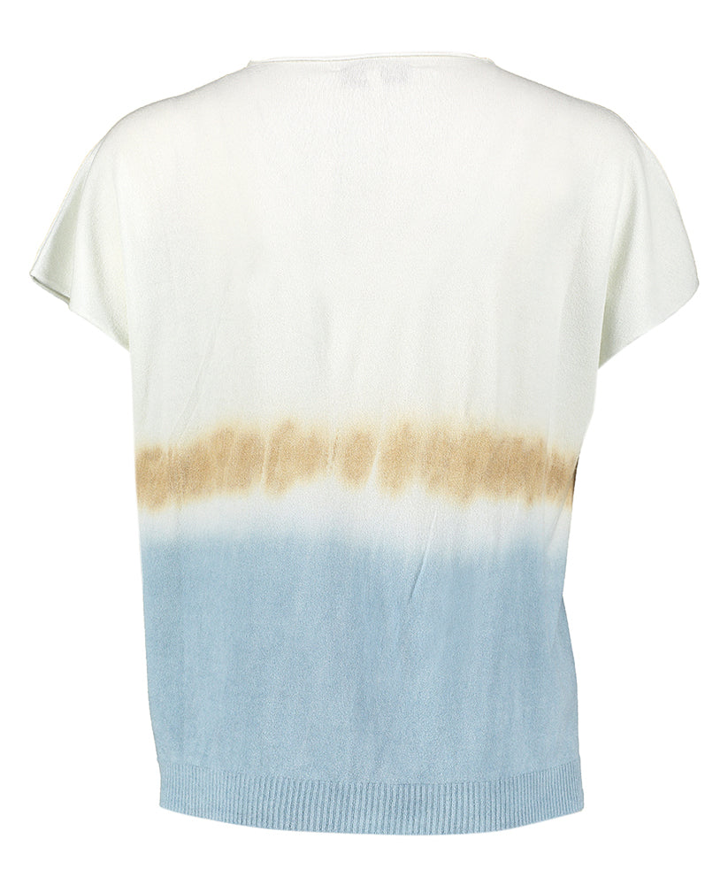 White+sky pull met v-hals en korte mouwen Marie Mero