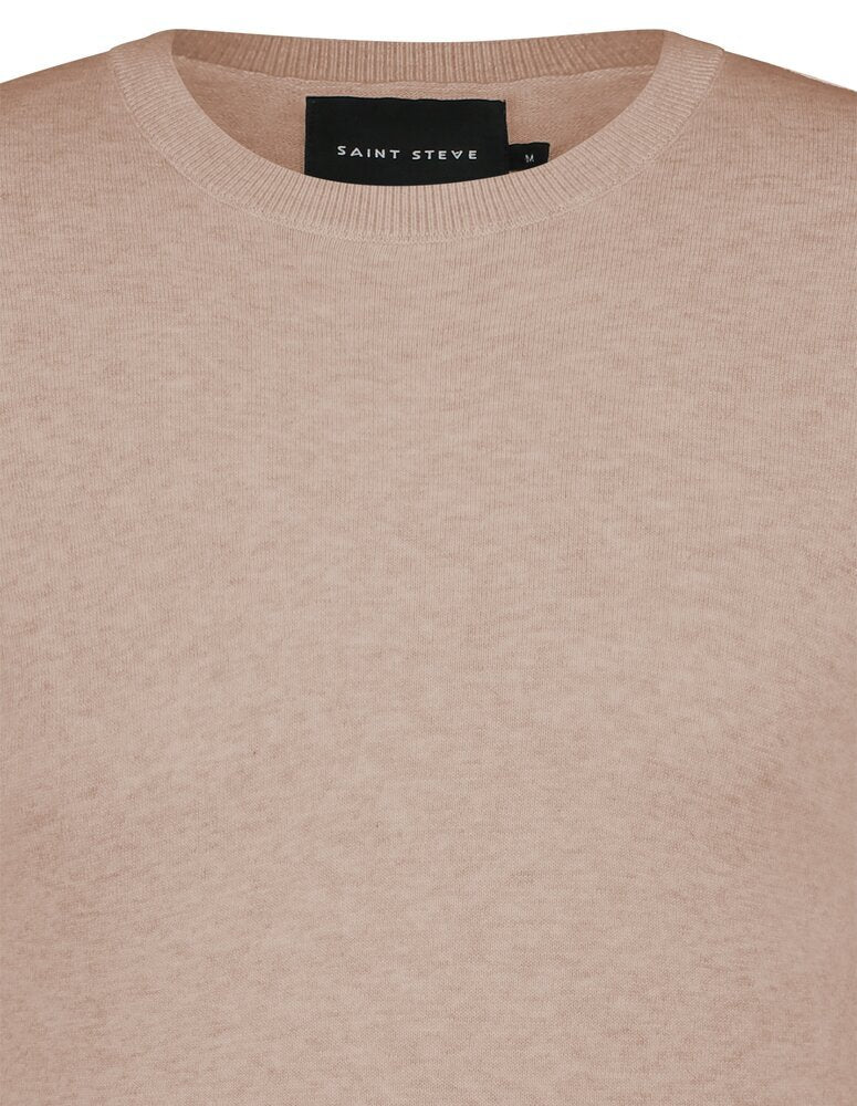 Oudroze katoenen pull met ronde hals Saint Steve