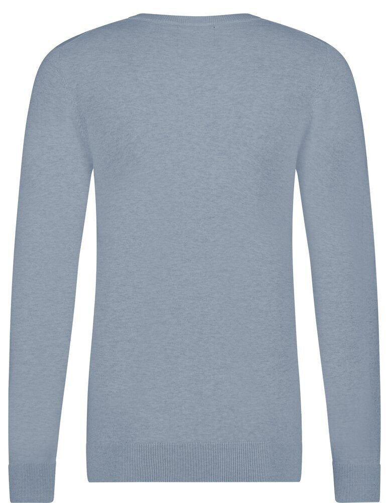 Pull Bart Saint Steve en coton bleu à col rond