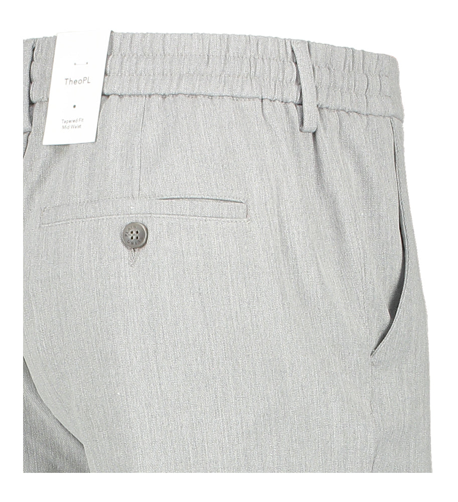 Pantalon gris clair Theo Plain