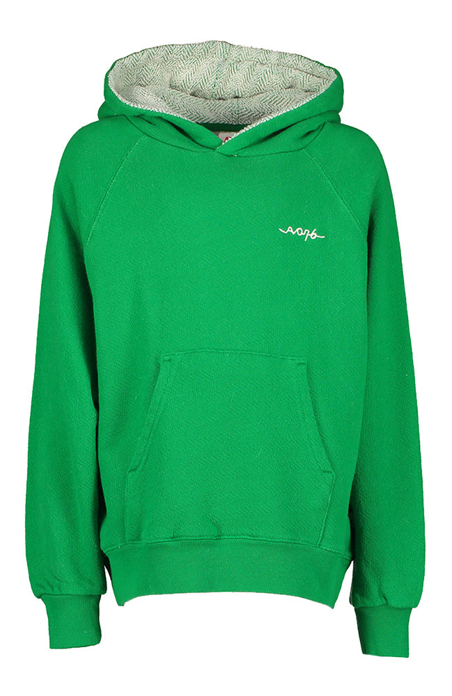 Pull à capuche vert AO76