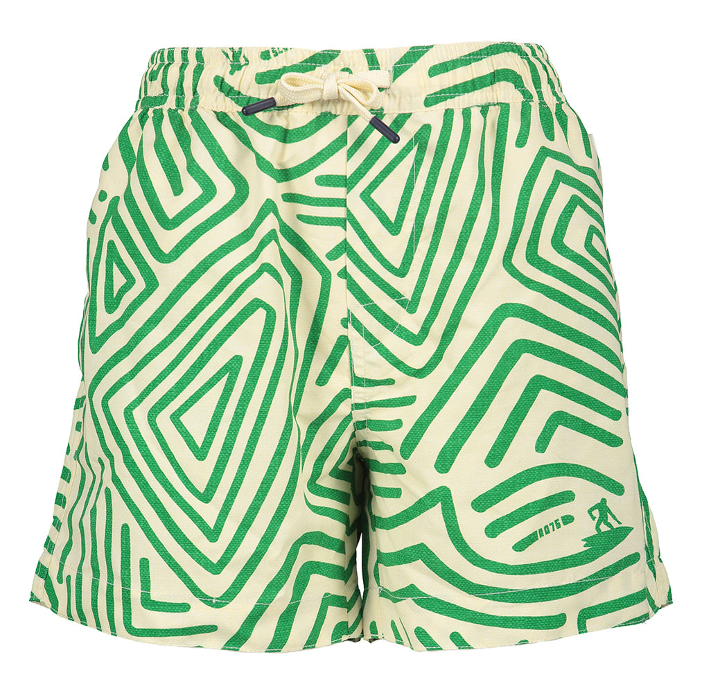 Blanc avec un caleçon vert AO