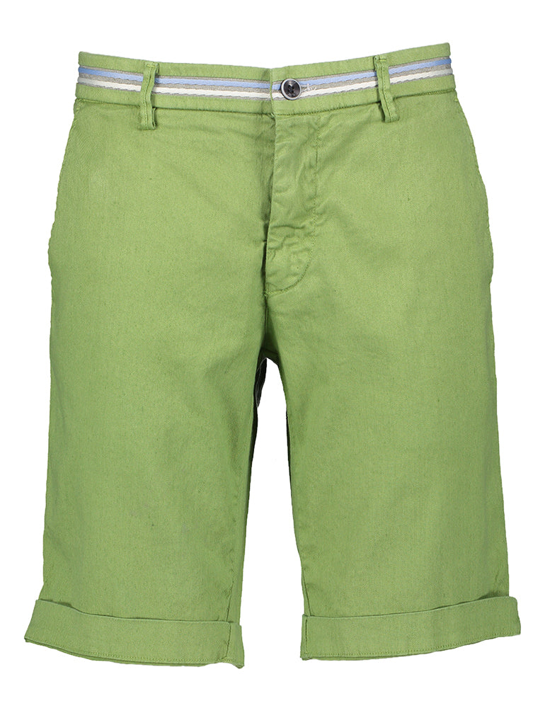 Groene short met linnen Masons