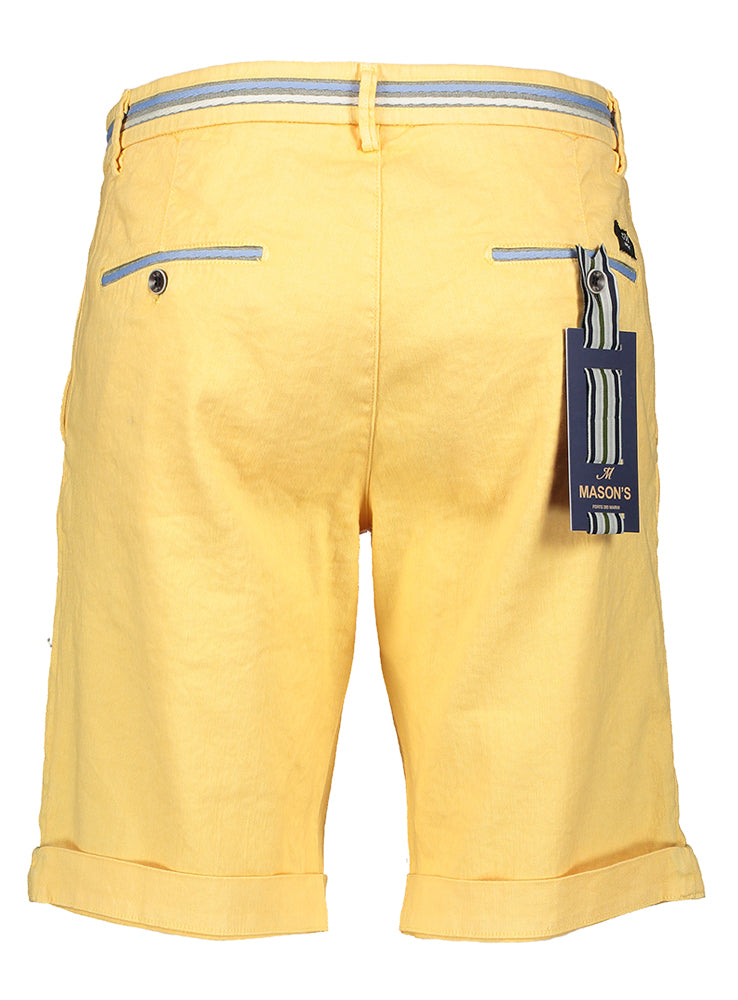 Short en lin jaune Mason