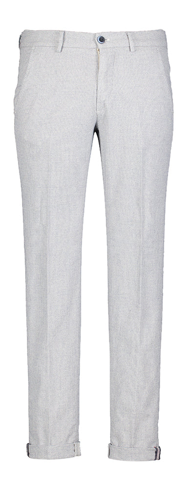 Grijzes blauwe geruite slim fit broek Mason's