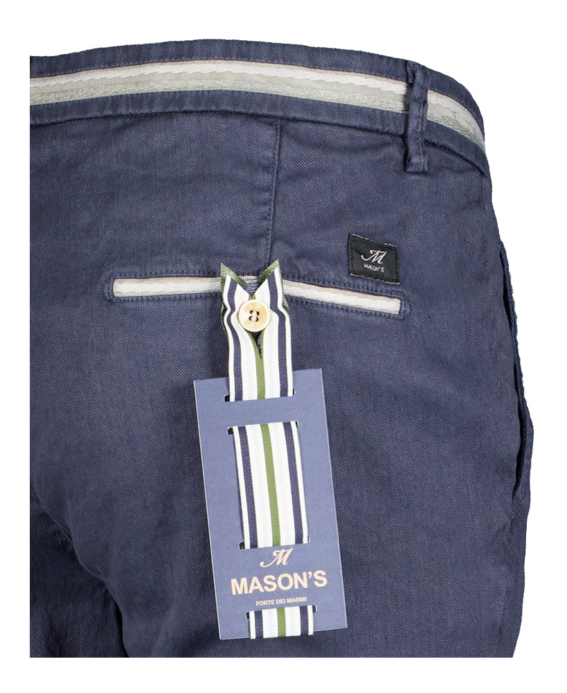 Pantalon de costume bleu foncé Masons