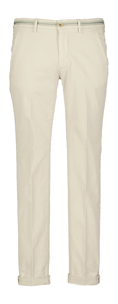 Creme kleureige slim fit chino Mason's
