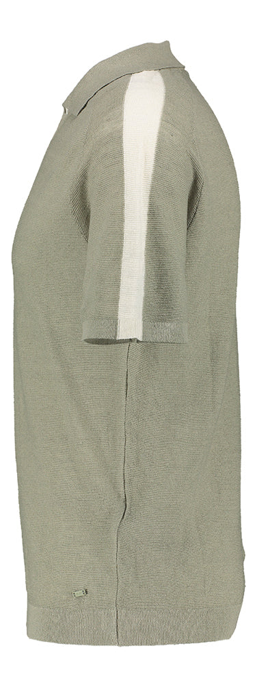 Polo vert avec détails beiges Liu Jo