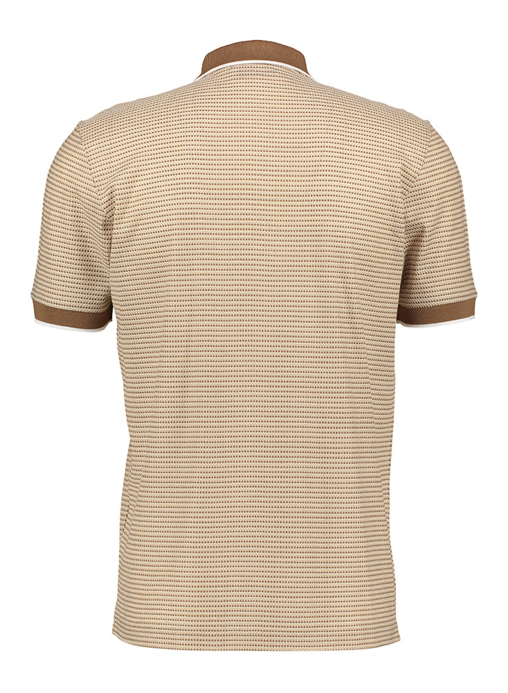 Polo en coton beige avec structure Gran Sasso