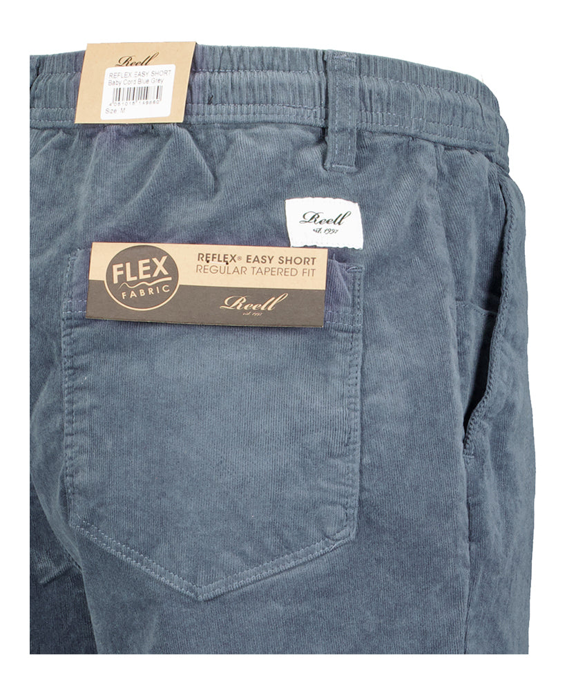 Grijze ribluwelen short Reflex Reell