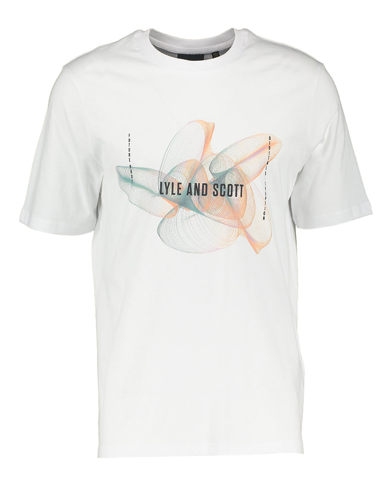 T-shirt blanc à manches courtes Lyle & Scott