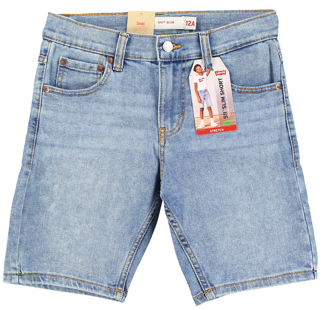 Blauwe slim fit jeans short 511 Levi's