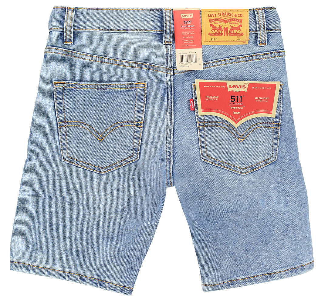 Blauwe slim fit jeans short 511 Levi's