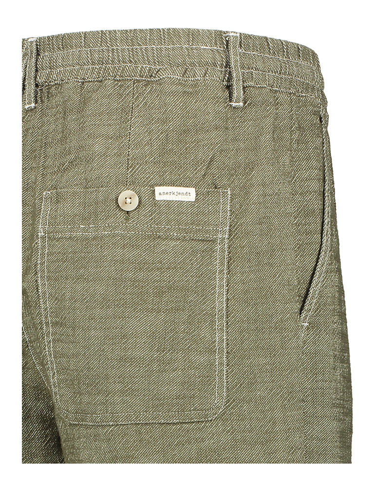 Short kaki en coton Anerkjendt