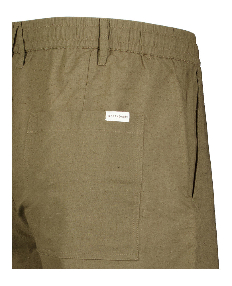 Short kaki en coton Anerkjendt