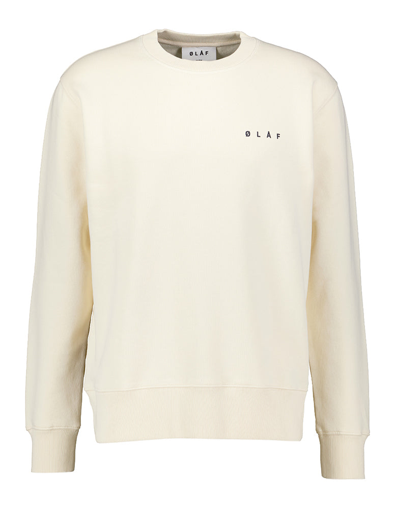 Creme kleurige sweater met merknaam Olaf