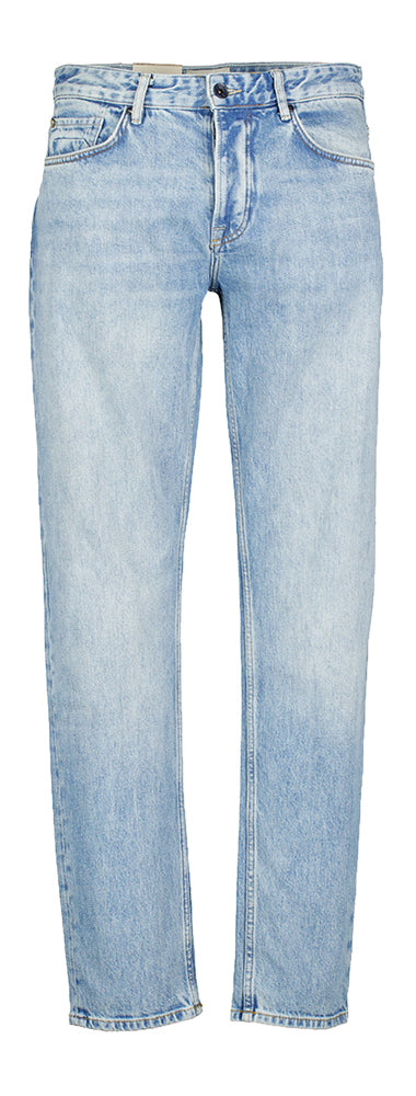Jean vintage bleu fuselé défroissé