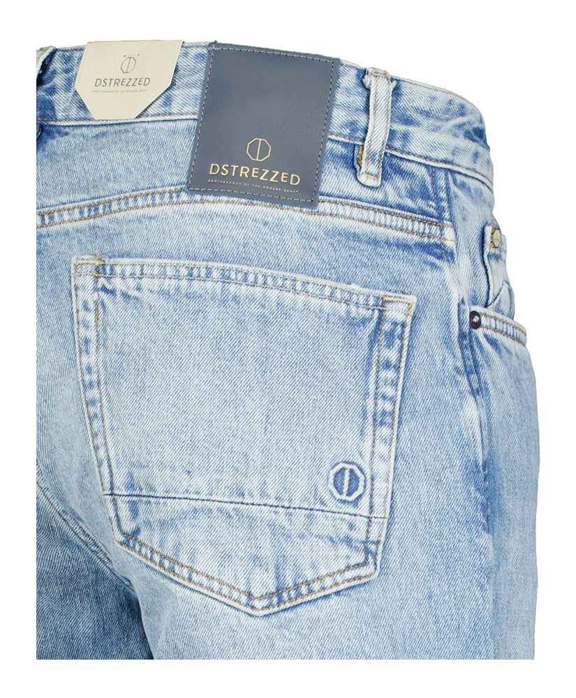 Jean vintage bleu fuselé défroissé