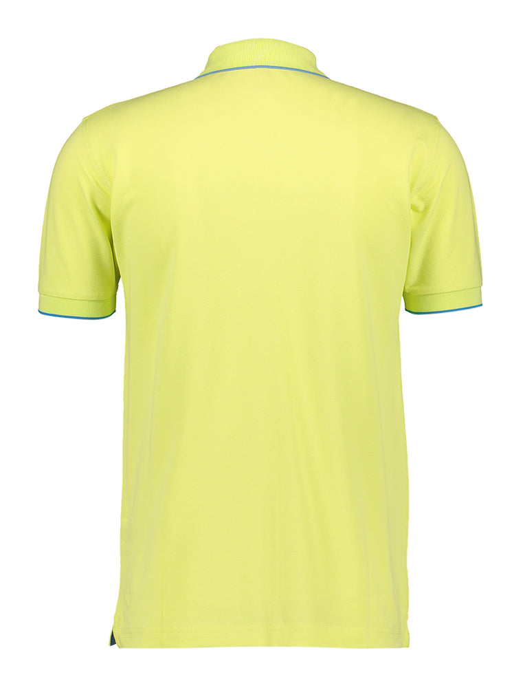 Fluo gele polo met korte mouwen Sun 68