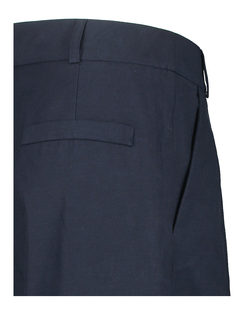 Pantalon de costume bleu foncé Cezar Nathalie Vleeschouwer