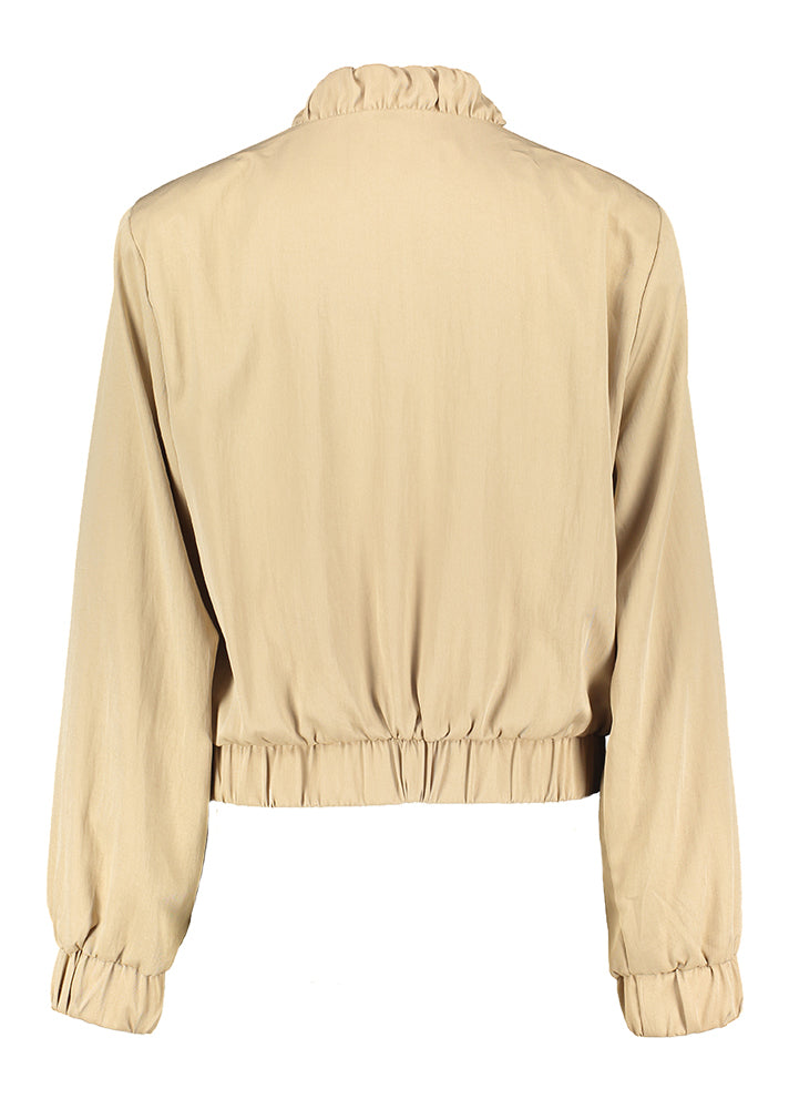 Beige vestje in parachutestof Grady Peppercorn